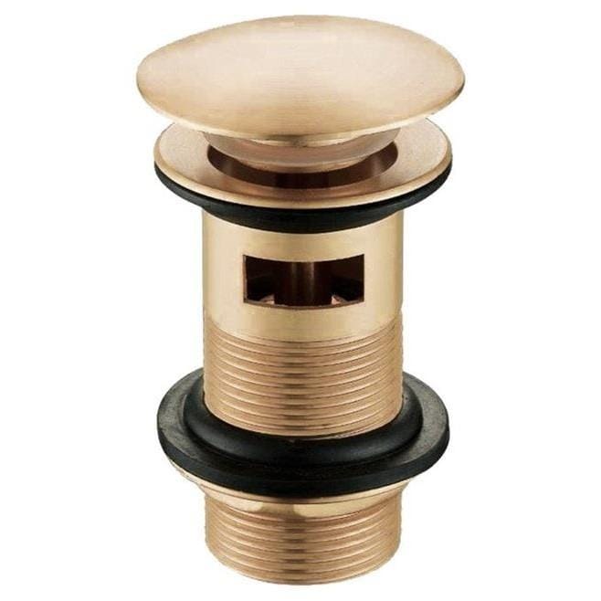 Aquarius Bathrooms Basin Waste Brushed Bronze Aquarius Zanelli Slotted Basin Clicker Waste