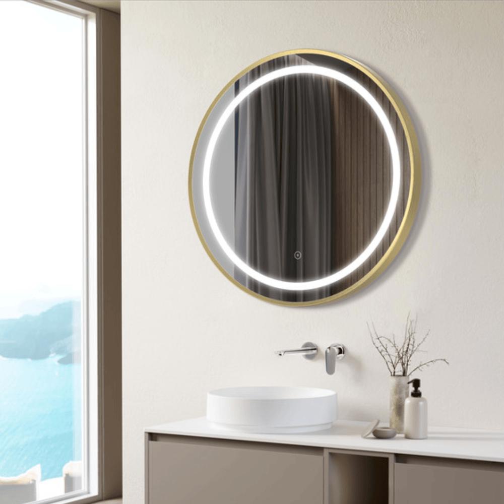 Aquarius Bathrooms Illuminated Mirror Aquarius Cirq 600mm Round Front LED Mirror