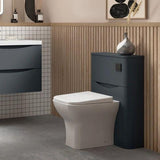 Aquarius Bathrooms WC Unit Soft Black Aquarius Seren 550mm WC Unit
