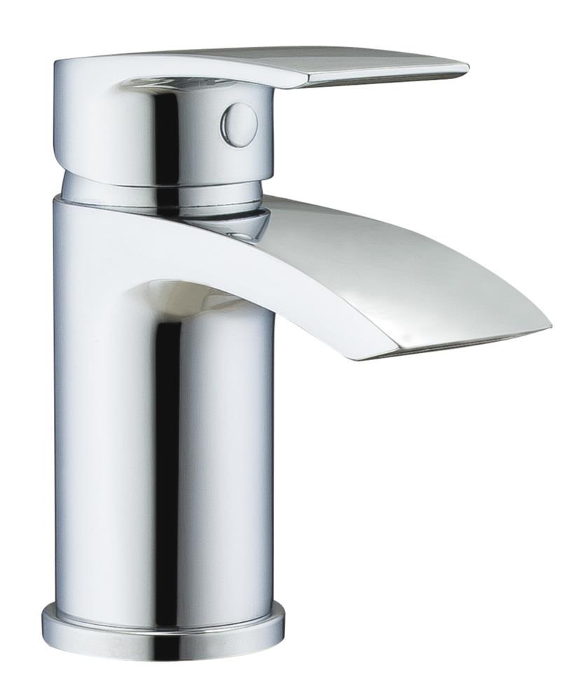 Aquarius Arc Mini Mono Basin Mixer Tap with Waste