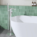 Aquarius Bathrooms Freestanding Bath Filler Chrome Aquarius Tetra Freestanding Bath Mixer Tap with Pencil Shower Handset
