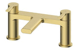 Aquarius Evolution Bath Filler Tap Brushed Brass AQEV1116