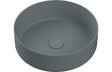 Aquarius Bathrooms Countertop Basin Aquarius V-Series 2 Round 0TH Vessel Wash Bowl 355mm Matt Grey AQVS0062