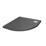 Aquarius Urbano Quadrant 45mm Stone Resin Shower Tray in Slate Grey