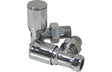 Aquarius Bathrooms Radiator Valve Aquarius Patterned Angled Radiator Valve - Chrome AQ2709