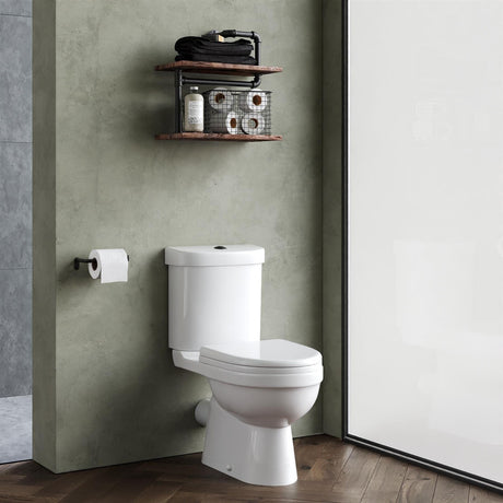 Aquarius Bathrooms Close Coupled Toilet Aquarius Element Rimless Close Coupled Toilet with Soft Close Seat