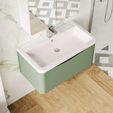 Aquarius Bathrooms Wall Mounted Vanity Unit Aquarius Seren 800mm Wall Mounted One Drawer Vanity Unit with Basin