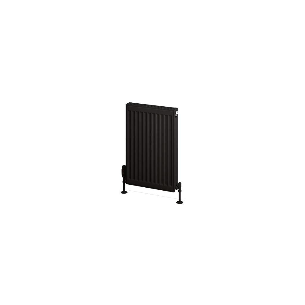 Aquarius Type 11 Compact Panel Radiator In Matt Black