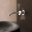 Aquarius Bathrooms Wall Mounted Basin Tap Aquarius  Ixora Wall Mounted 2 Hole Basin Mixer Tap in 316 Stainless Steel