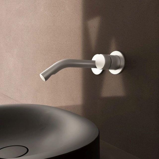 Aquarius Bathrooms Wall Mounted Basin Tap Aquarius  Ixora Wall Mounted 2 Hole Basin Mixer Tap in 316 Stainless Steel