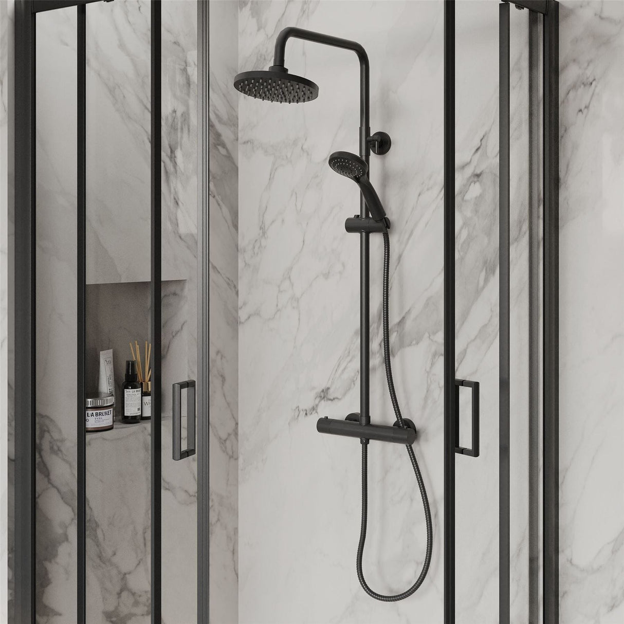 Aquarius Urbano 6mm Quadrant Shower Enclosure 1850mm