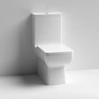 Aquarius Bathrooms Close Coupled Toilet Aquarius Paragon Rimless Close Coupled Square Flush to Wall Toilet with Soft Close Seat