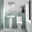 Aquarius Bathrooms Close Coupled Toilet Aquarius Arden Rimless Short Projection Close Coupled Toilet with Soft Close Seat