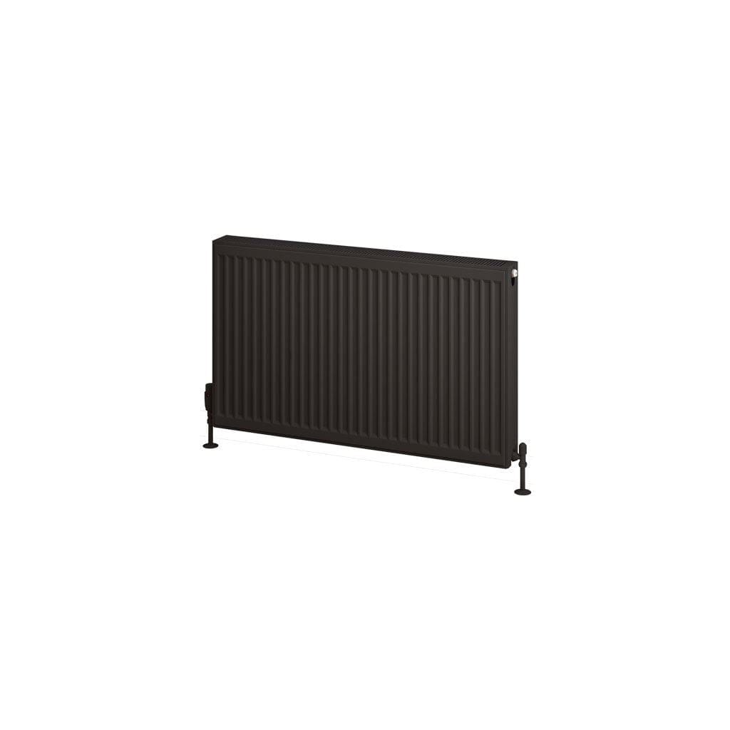 Aquarius Bathrooms Bathroom Heating Aquarius Type 22 Compact Panel Radiator in Matt Black