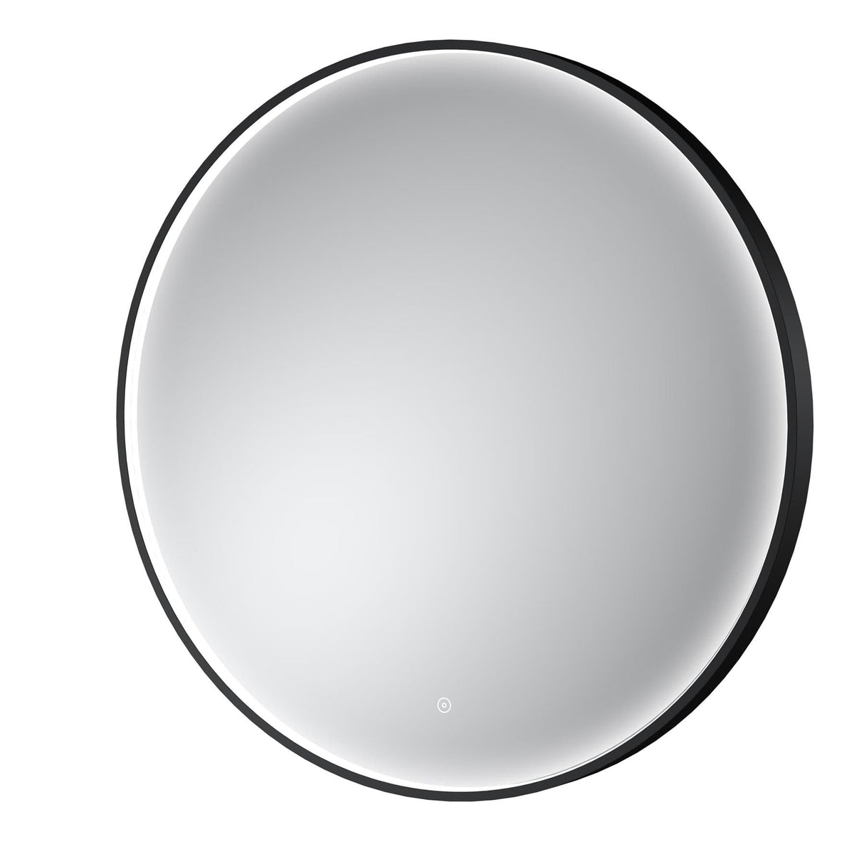 Aquarius Bathrooms Illuminated Mirror Black / 800mm Aquarius Lumine Inset Framed LED Touch Sensor Round Mirror