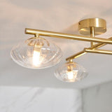 Aquarius Lumen Angel 4-Way Ceiling Light in Brushed Brass