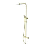 Aquarius Bathrooms Bar Shower Kit Aquarius RainLux Eco Square Adjustable Exposed Bar Shower System