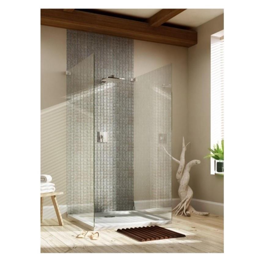 Aquarius Vital Rectangular Shower Tray Stone Resin