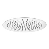 Aquarius Bathrooms Fixed Shower Head Chrome Aquarius RainLux Round Slim Shower Head