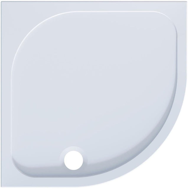 Aquarius Bathrooms Quadrant Shower Tray Aquarius Pluvia 45mm Stone Resin Quadrant Shower Tray
