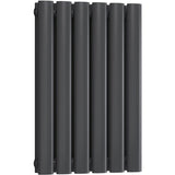 Aquarius Bathrooms Column Radiator 600 x360mm / Anthracite Aquarius Athens Horizontal Double Column Radiator