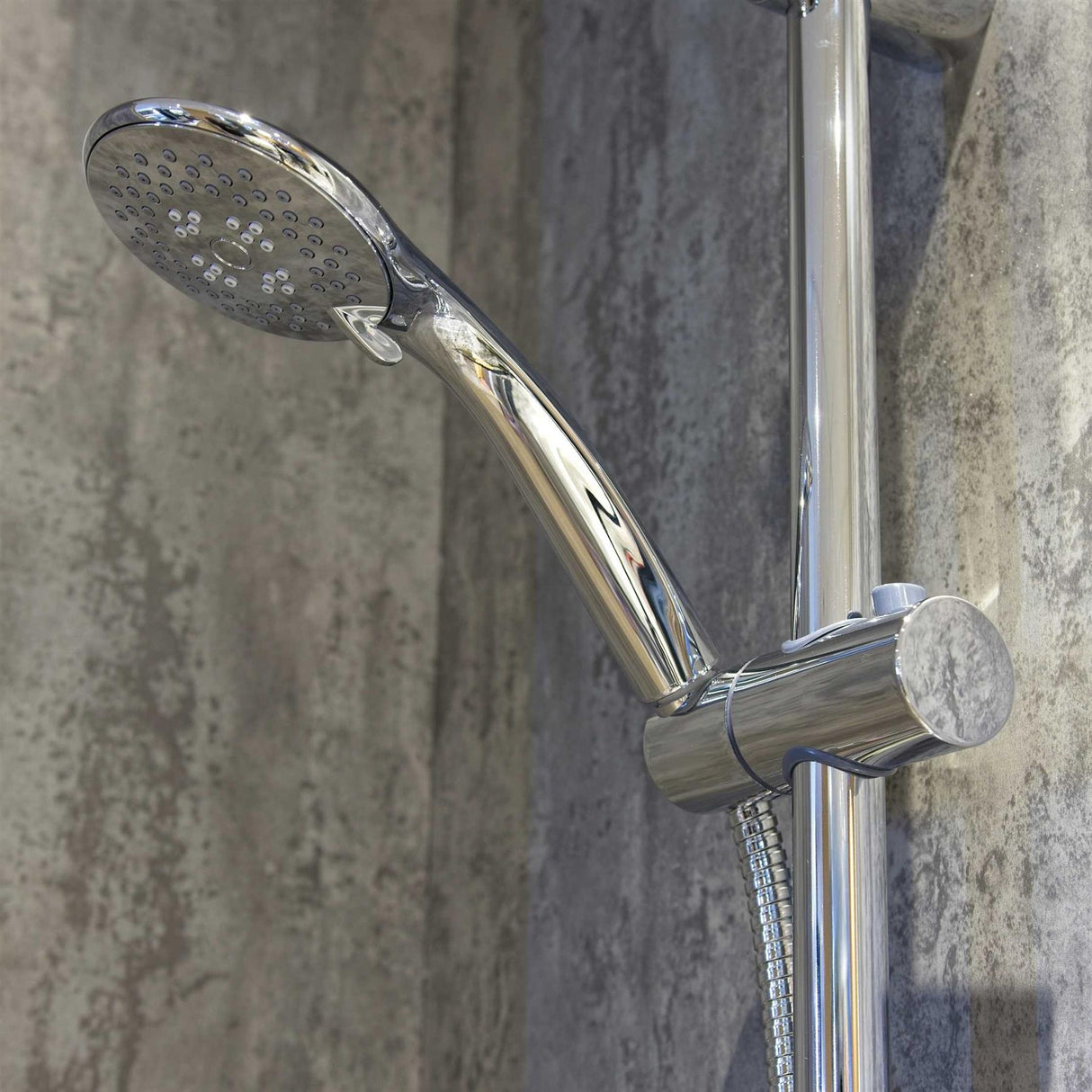 Aquarius RainLux Easy-Fit Round Bar Shower Valve and Kit Chrome AQRL31BARCH