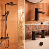 Aquarius Hydro Complete Shower Brassware Pack with Basin Mixer, Bath Mixer & Round Exposed Shower