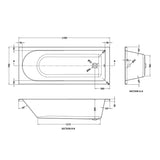 Aquarius Bathrooms Single Ended Bath Aquarius Elter Single Ended Bath With Legs Set