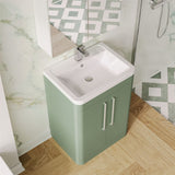 Aquarius Floor Standing Vanity Unit Aquarius Perth 600mm 2 Door Floor Standing Vanity Unit with 1 Tap Hole Basin