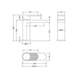 Aquarius Bathrooms Mono Basin Tap Aquarius Deco Mono Basin Mixer with Click-Clack Waste