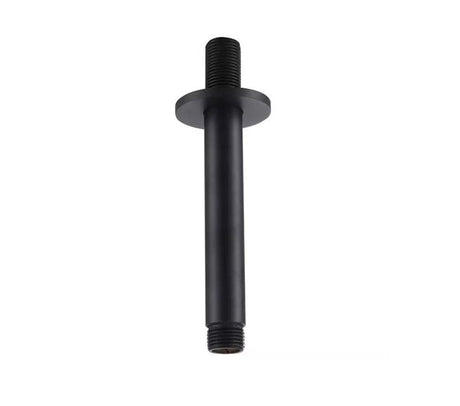 Aquarius Bathrooms Shower Arm Aquarius RainLux 120MM Round Ceiling Shower Arm Matt Black AQRL03MB