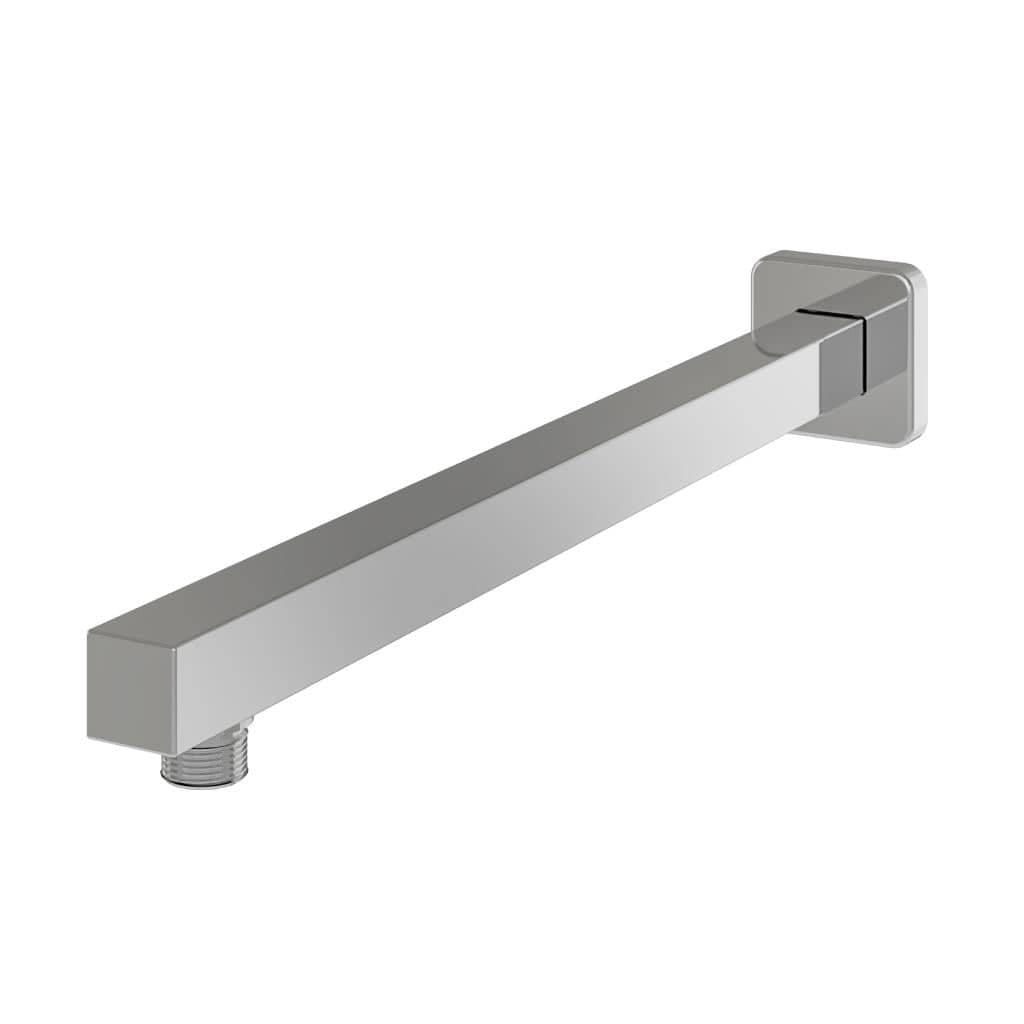 Aquarius Bathrooms Shower Arm Aquarius Modern Square Fixed Over Head Shower Arm Chrome AQ601027