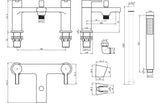 Aquarius Evolution Bath Shower Mixer Tap Matt Black AQEV1130