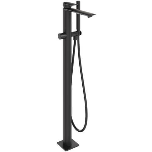 Aquarius Bathrooms Freestanding Bath Filler Aquarius Varda Floor Standing Bath Shower Mixer with Shower Kit