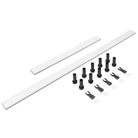 Aquarius Bathrooms Riser Kit Rectangular Trays Over 1200mm Aquarius Pluvia Riser Kit with Panel Pack and Legs