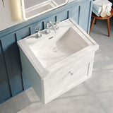 Aquarius Wall Mounted Vanity Unit Aquarius Leighton 600mm Wall Mounted One Drawer Vanity Unit with Basin