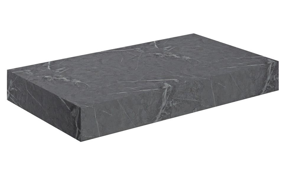 Aquarius Marblesque Console Shelf Grey Marble Effect
