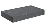 Aquarius Marblesque Console Shelf Grey Marble Effect