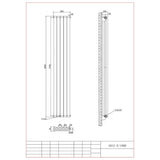 Aquarius Bathrooms Column Radiator Aquarius Athens Double Vertical Column Radiator