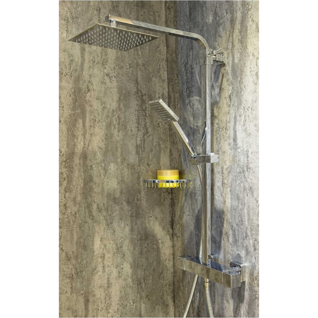 Aquarius RainLux Easy-Fit Round Bar Shower Valve and Kit Chrome AQRL31BARCH