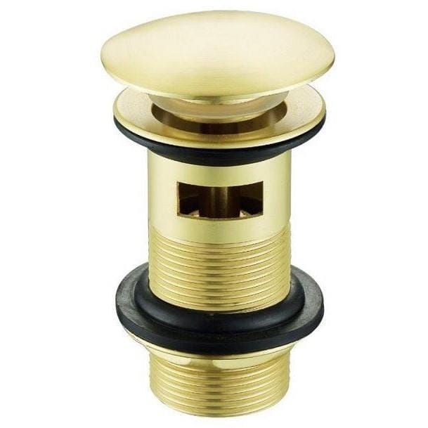Aquarius Bathrooms Basin Waste Brushed Brass Aquarius Zanelli Slotted Basin Clicker Waste