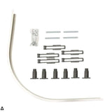 Aquarius Bathrooms Riser Kit Offset Quadrant Aquarius Urbano Riser Leg Kit for 45mm White Stone Resin Trays