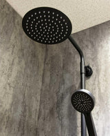 Aquarius Bathrooms Exposed Shower Set Aquarius RainLux Cool Touch Adjustable Round Exposed Shower Valve and Kit