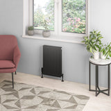 Aquarius Type 21 Compact Panel Radiator In Matt Black