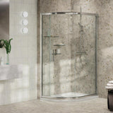 Aquarius Pluvia 8mm Quadrant Single Sliding Shower Door