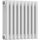 Aquarius Bathrooms Column Radiator 400mm x 425mm Aquarius Foundry Horizontal 3 Column Radiator in White