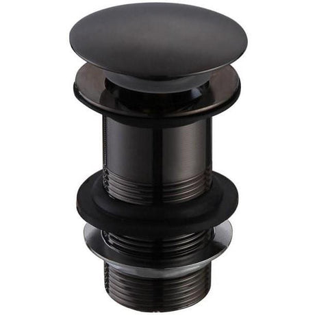 Aquarius Bathrooms Basin Waste Matt Black Aquarius Zanelli Unslotted Basin Clicker Waste