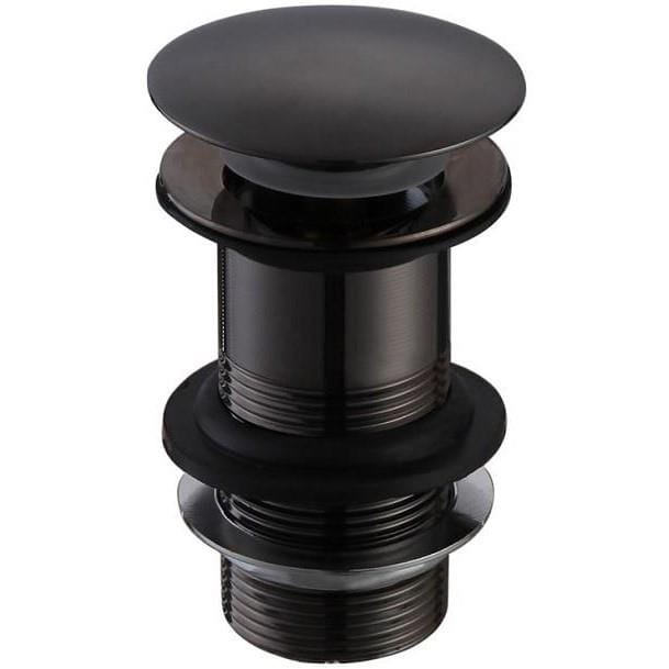 Aquarius Bathrooms Basin Waste Matt Black Aquarius Zanelli Unslotted Basin Clicker Waste