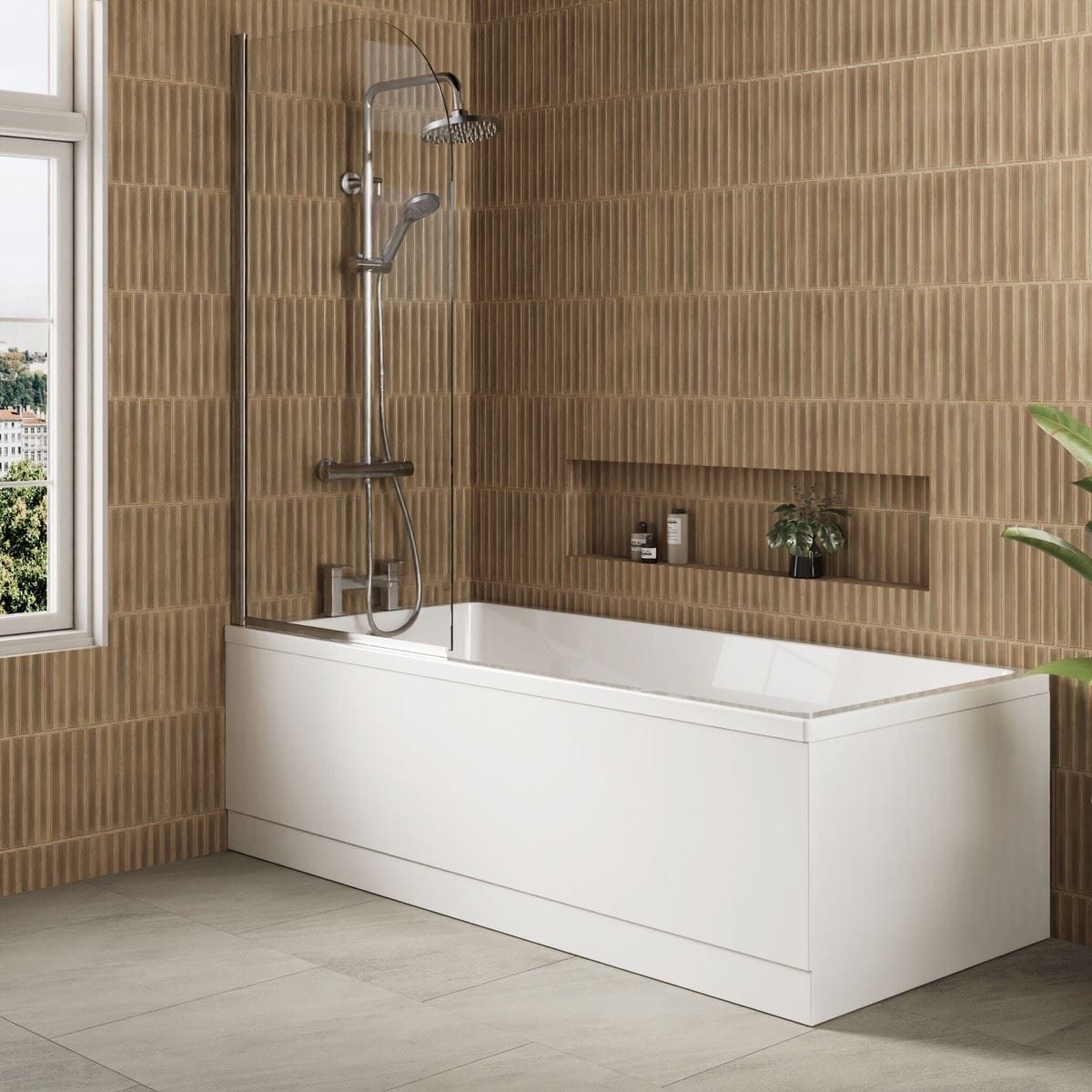 Aquarius Bathrooms Bath Panel Aquarius Urbano Standard Bath Panel in White