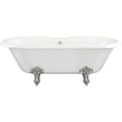 Aquarius Bathrooms Roll Top and Slipper Freestanding Bath Aquarius Timeless Freestanding Double Ended Bath With Chrome Feet